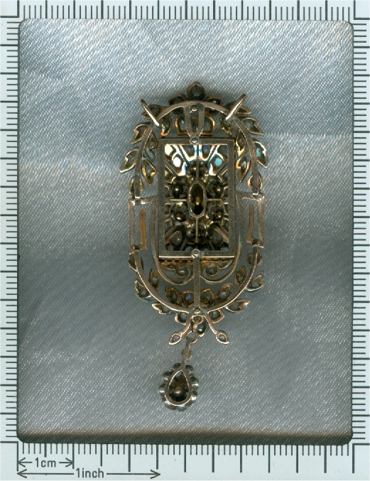 Victorian rose cut diamond pendant